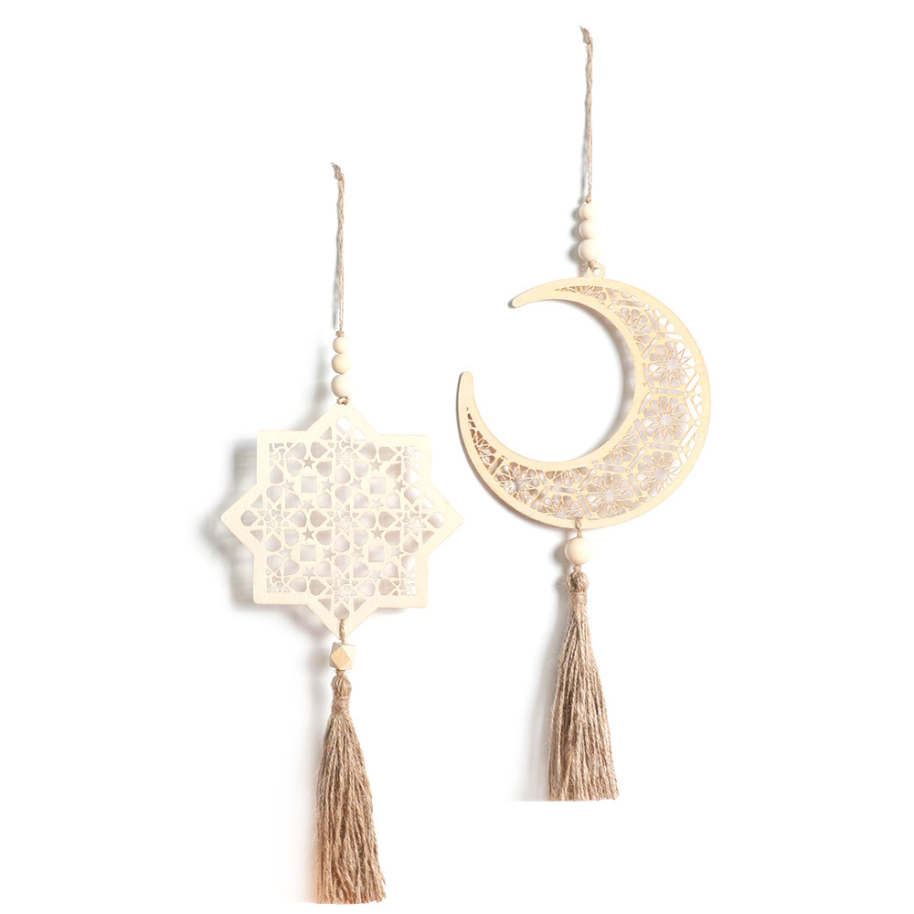 Moon wooden pendant