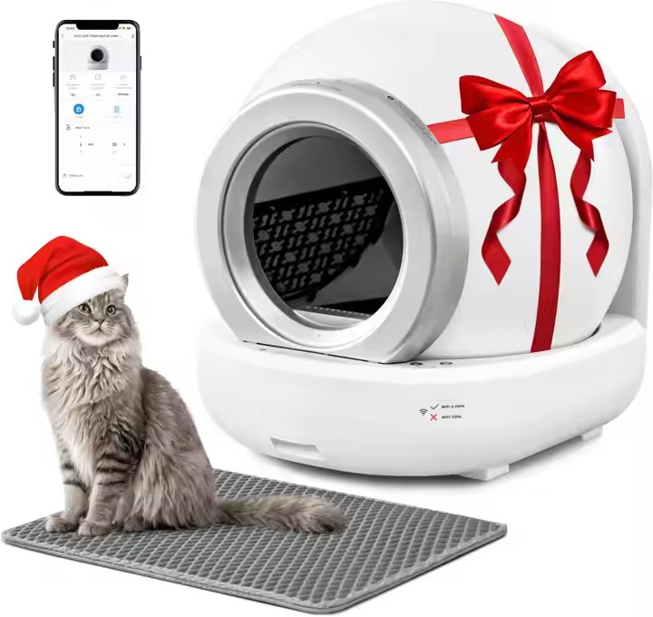 APP Control Intelligent Large Smart Cat Toilet Self Cleaning Automatic Fully Enclosed Cat Litter Box