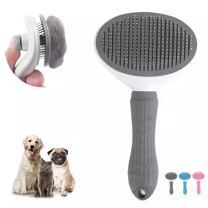 Pet Dog Brush Cat Comb Self Cleaning Pet Hair Remover Brush for Dogs Cats Grooming Tools Pets Dematt