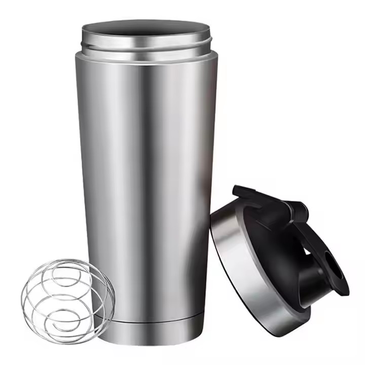 750ml Sport Double Wall Insulated Stainless Steel Protein Shaker Bottle Cup Gym Wholesale with Shake