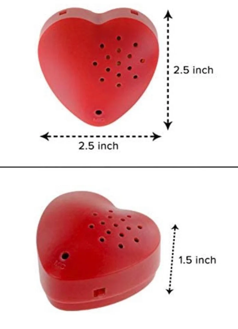 Talking Teddy Plush Toy with Heartbeat Sound Button